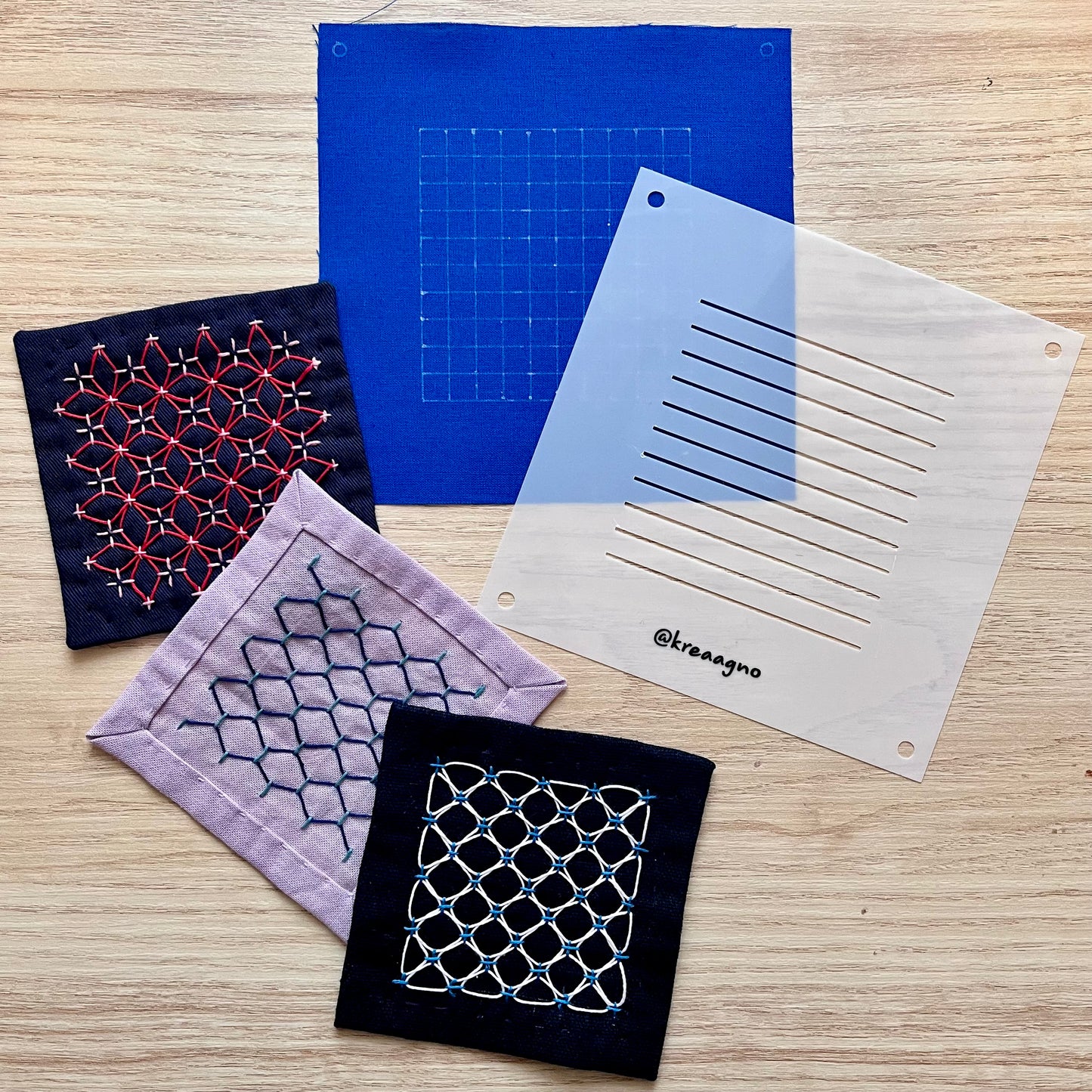 Sashiko skabelon