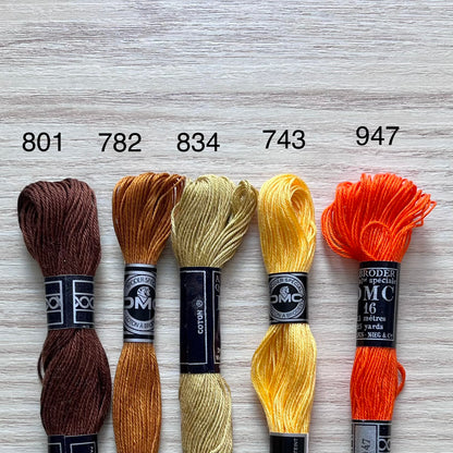 DMC 16 broderigarn / Navnegarn