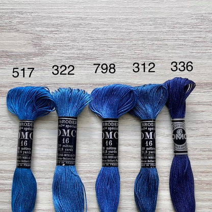 DMC 16 broderigarn / Navnegarn